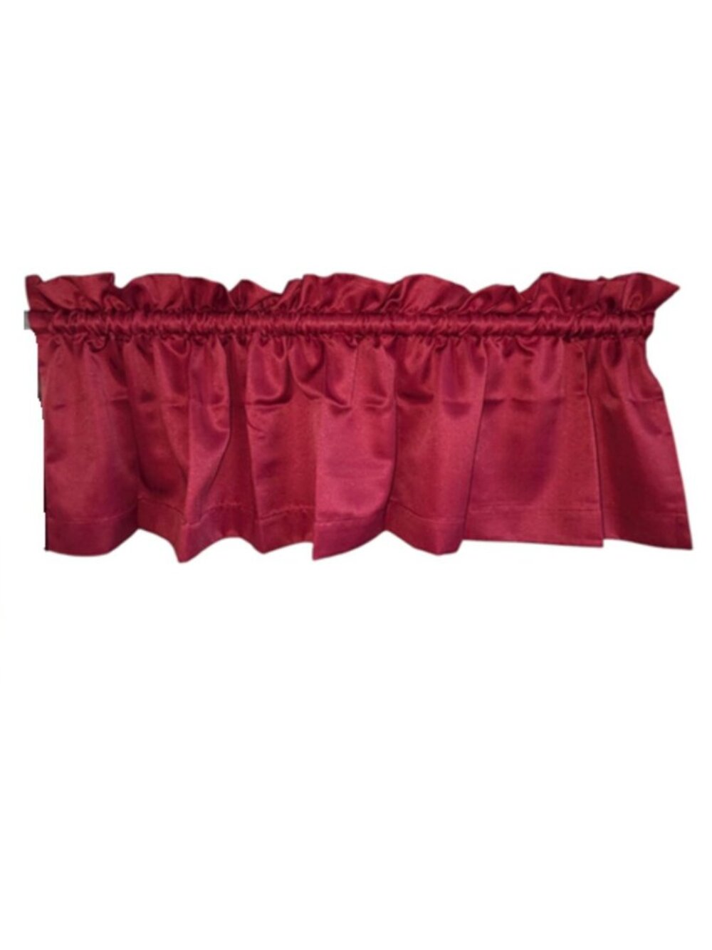 Vintage 60" Solid Wine Burgundy Window Valance Drapes Curtain Drapery Kmart